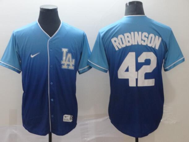 Fashion Men's Los Angeles Dodgers #42 Jackie Robinson Jersey