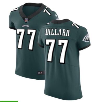 Eagles #77 Andre Dillard Midnight Green Team Color Football Jersey