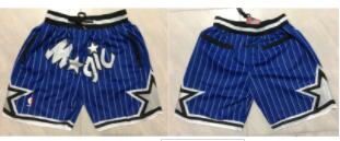 Magic Blue Stitched Shorts With Pockets