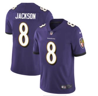 Men Baltimore Ravens Lamar Jackson Nike Purple Color Rush Player Game Jersey