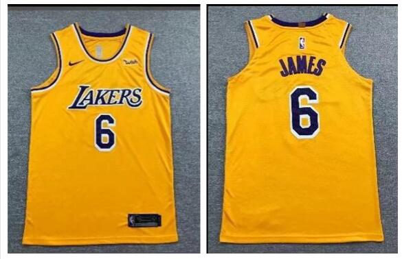 men's lakers lebron james 6# Jersey