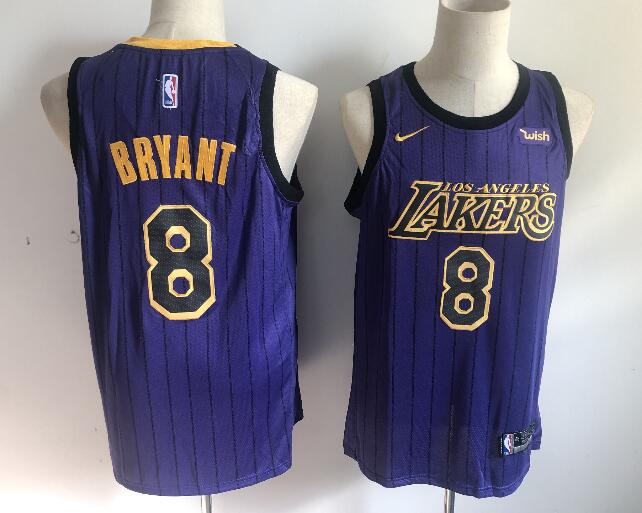 New Men Nike Los Angeles Lakers #8 Kobe Bryant Jersey Purple