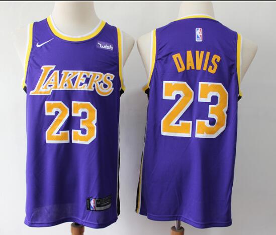 Men 23 Davis Basketball Jersey Purple