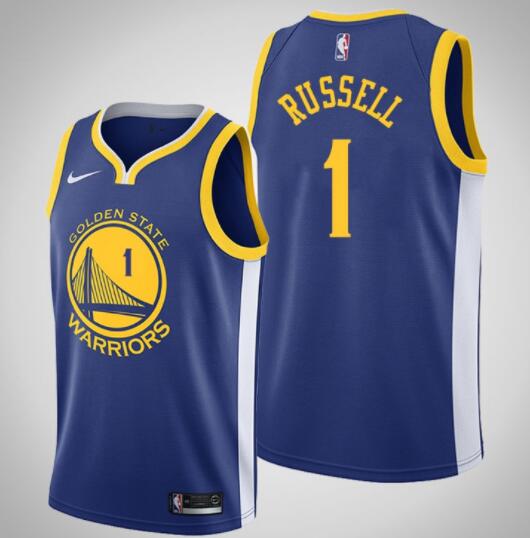 Golden State Warriors D'Angelo Russell #1 Royal Icon Jersey  for Men