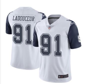 Dallas Cowboys #91 L. P. Ladouceur Men's White Limited Rush Vapor Untouchable Football Jersey