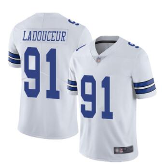 Dallas Cowboys #91 L. P. Ladouceur Men's White Road Limited Vapor Untouchable Football Jersey