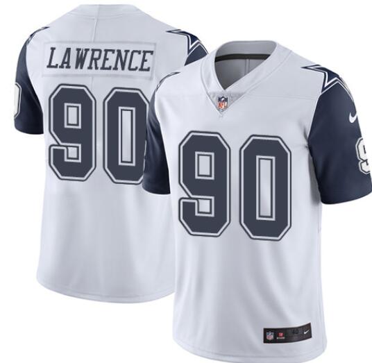 Elite Demarcus Lawrence Men's Dallas Cowboys White Color Rush Jersey - Nike