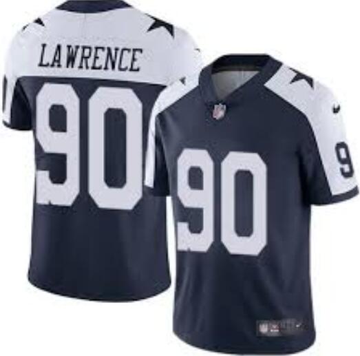 Nike Demarcus Lawrence Dallas Cowboys Limited Navy Blue Throwback Alternate Jersey - Men's