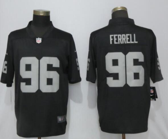 New Nike Oakland Raiders 96 Ferrell Black 2017 Vapor Untouchable Limited Player Jersey