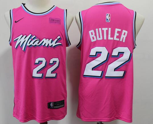 Heat 22 Jimmy Butler Pink Earned Edition Nike Swingman Jersey