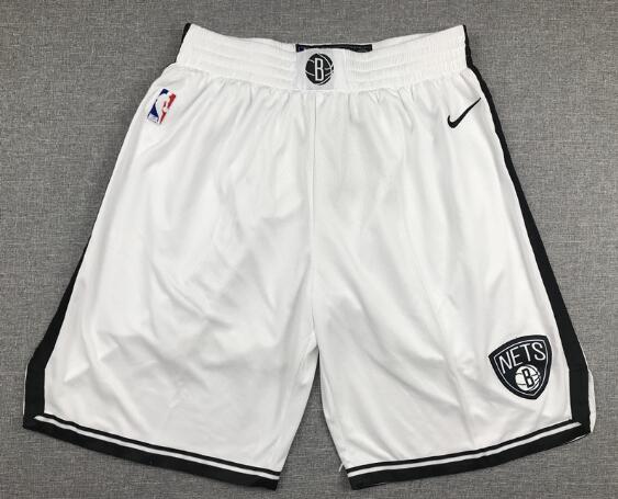 Brooklyn Nets Basketball Shorts  White