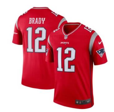 Men's New England Patriots Tom Brady Nike Red Inverted Legend Jersey