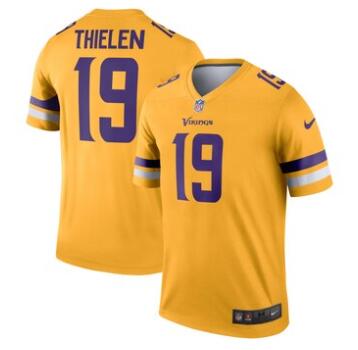 Men's Minnesota Vikings Adam Thielen Nike Gold Inverted Legend Jersey