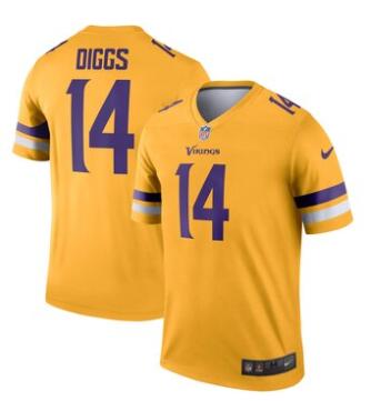 Men's Minnesota Vikings Stefon Diggs Nike Gold Inverted Legend Jersey