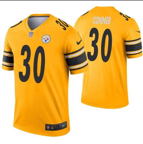 Men's Pittsburgh Steelers 30 Conner  Nike Gold Inverted Legend Jersey