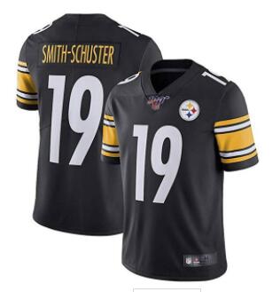 Nike Steelers 19 JuJu Smith Schuster Black 100th Season Vapor Untouchable Limited Jersey