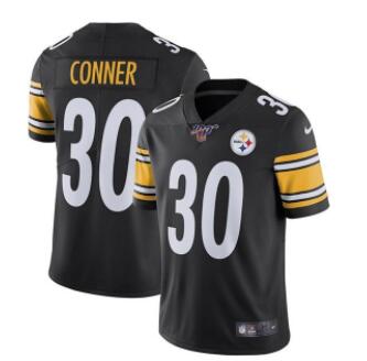 Nike Steelers 30 James Conner Black 100th Season Vapor Untouchable Limited Jersey