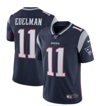 Nike Patriots 11 Julian Edelman Navy 100th Season Vapor Untouchable Limited Jersey