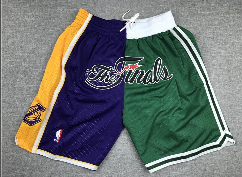 JUST DON  Lakers / Celtics Split Men Shorts