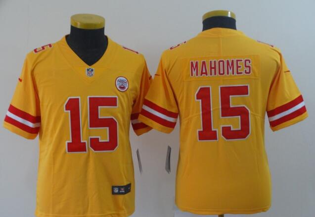 Kansas City Chiefs Patrick Mahomes Nike Gold Inverted Legend Jersey