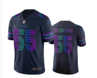 Dallas Cowboys #55 Leighton Vander Navy Vapor Limited City Edition NFL Jersey