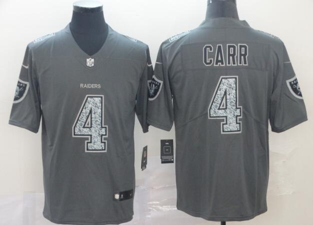 Raiders #4 Derek Carr Gray jersey