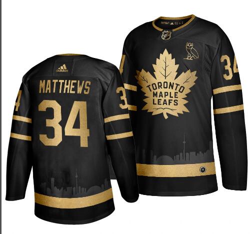 Men's Toronto Maple Leafs Auston Matthews adidas Black Stitched Jersey