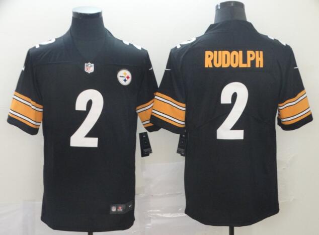 Nike Pittsburgh Steelers #2 Mason Rudolph Black Team Color Men's Stitched NFL Vapor Untouchable Limited Jersey