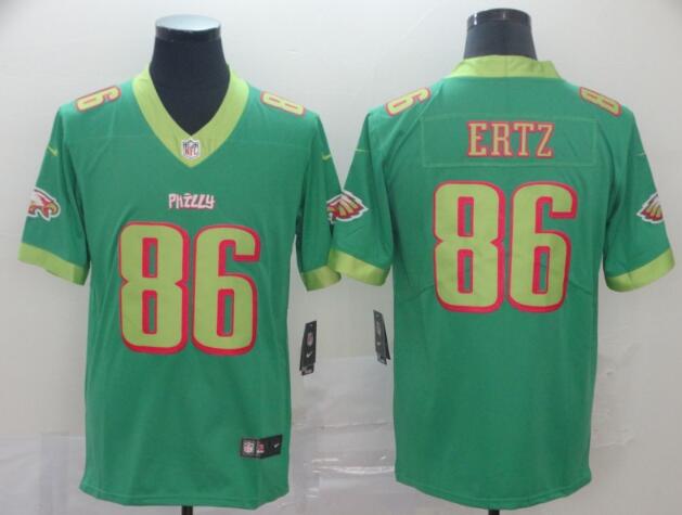 Men NEW Nike Philadelphia Eagles 86 Ertz Wentz Green Stitched Jersey