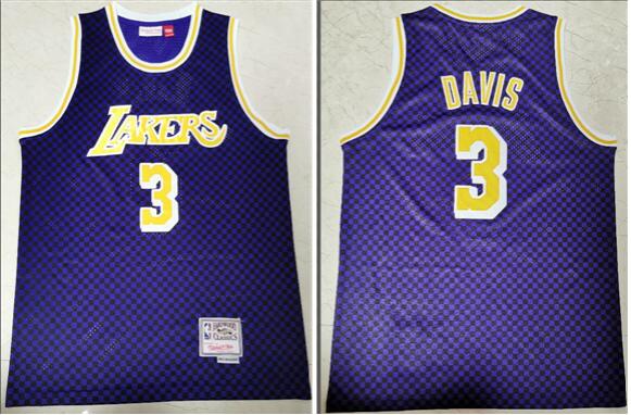 Men's Los Angeles Lakers #3 Anthony Davis 2019 Stitched Jersey