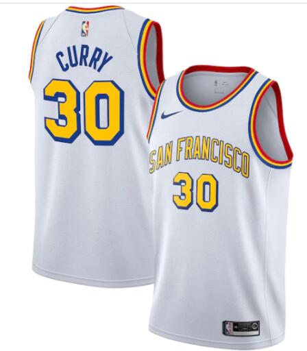 2019-20 New Warriors #30 Stephen Curry Basketball Jersey for MEN