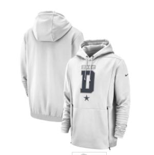 Dallas Cowboys Nike Sideline Local Lockup Pullover Performance Hoodie White