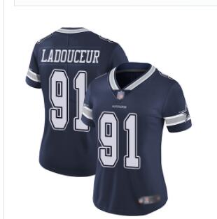 Dallas Cowboys #91 L. P. Ladouceur Women's Navy Blue Home Limited Vapor Untouchable Football Jersey