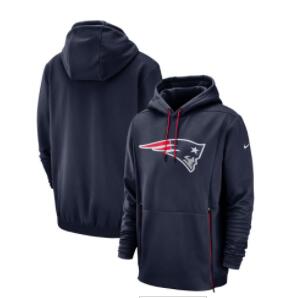 New England Patriots Nike Sideline Performance Player Pullover Hoodie Navy