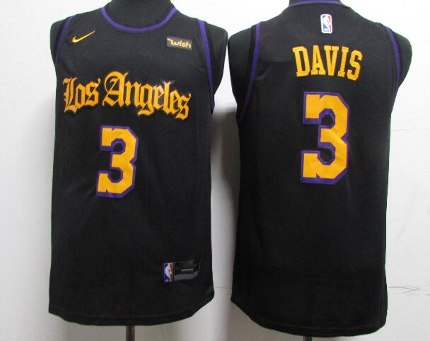 Men's Los Angeles Lakers #3 Anthony Davis 2019-20 Stitched Jersey