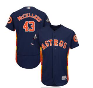 Astros #43 Lance McCullers Navy Blue Flexbase Authentic Collection 2019 World Series Bound Stitched Baseball Jersey