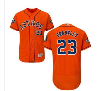 Astros #23 Michael Brantley Orange Flexbase Authentic Collection 2019 World Series Bound Stitched Baseball Jersey