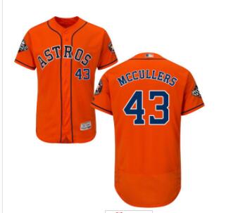 Astros #43 Lance McCullers Orange Flexbase Authentic Collection 2019 World Series Bound Stitched Baseball Jersey