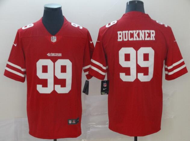 Nike 49ers #99 DeForest Buckner Red Team Color Men's Stitched NFL  Limited Jersey