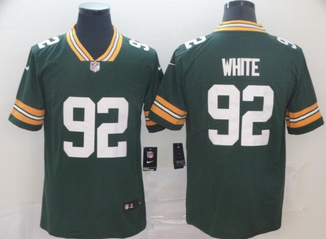 Nike #92 Reggie White Green  Men's stitched Jersey