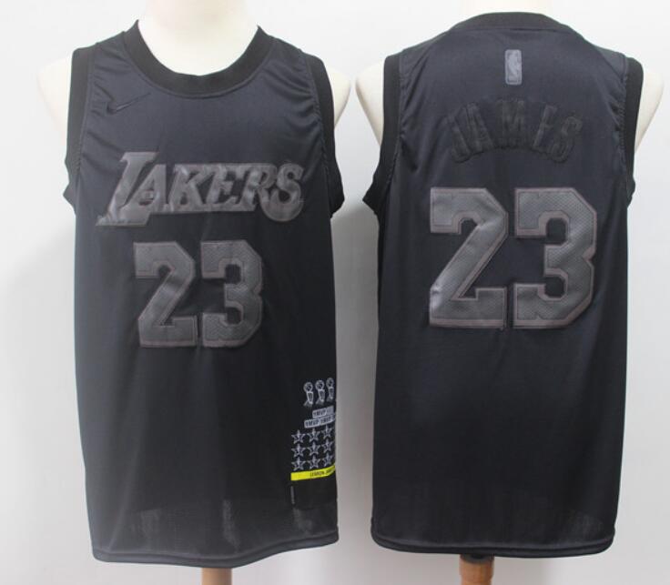 Men's Los Angeles Lakers LeBron James Nike Black MVP Swingman Jersey