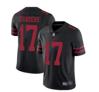 49ers #17 Emmanuel Sanders Black Alternate Men's Stitched Football Vapor Untouchable Limited Jersey