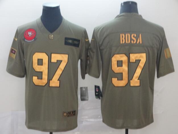 San Francisco 49ers #97 Nick Bosa  Jersey Armiral Style