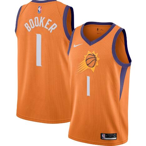 Men's #1 Devin Booker Stitched Jerseys