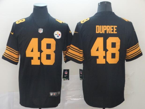 Nike Steelers #48 Bud Dupree Black Men's Stitched NFL Limited Rush Jersey