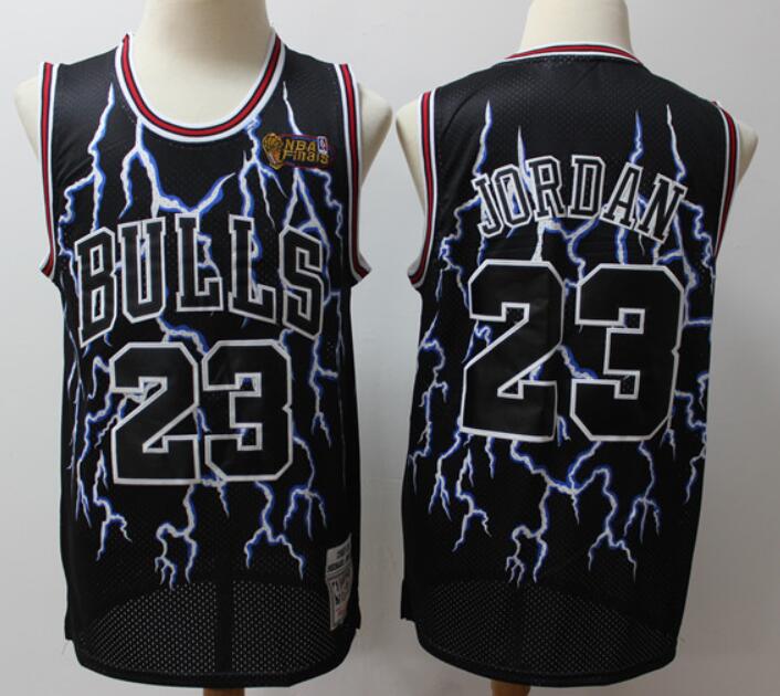 Men Jordan 23 Retro Lightning Edition Limited Edition Jersey