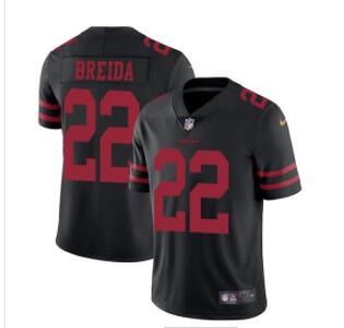 Nike 49ers #22 Matt Breida Black Alternate Men's Stitched NFL Vapor Untouchable Limited Jersey