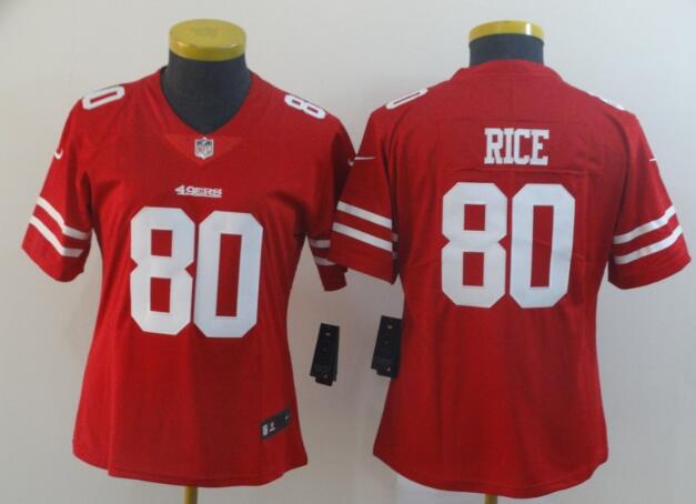 Women Nike San Francisco 49ers #80 Jerry Rice Women JERSEY