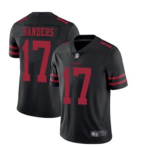 49ers #17 Emmanuel Sanders Black Alternate Men's Stitched Football Vapor Untouchable Limited Jersey