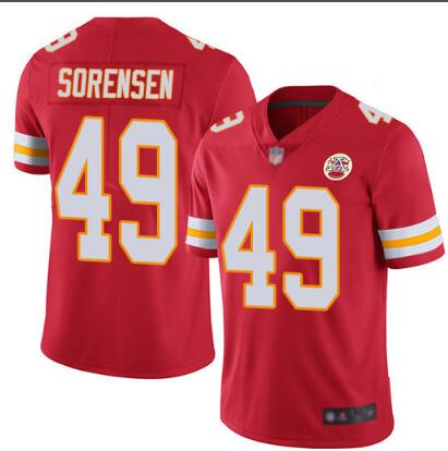 Men's Chiefs 2020 Super Bowl LIV #49 Daniel Sorensen Red Limited Jersey